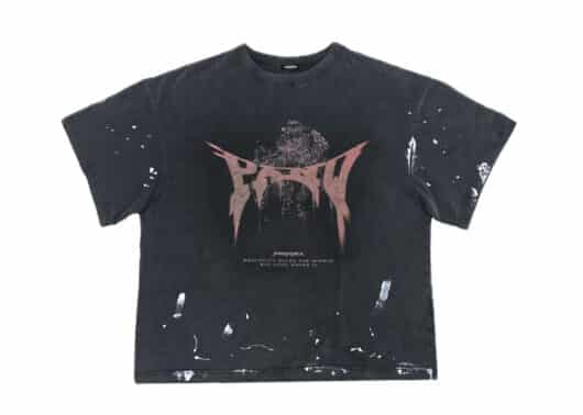 PANQ 2025 7 Day Destroyed Tee Black