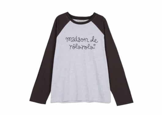 Rolarola-Maison-De-Rola-Raglan-Tee-Grey-Deep-Grey