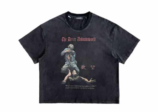 UNKNOWNWORLD Desire Tee Washed Black UN253003