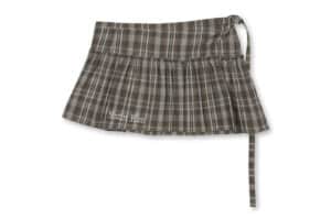 Matin-Kim-Check-Layered-Skirt-Grey-SK201