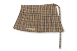 Matin-Kim-Check-Layered-Skirt-Orange-SK201