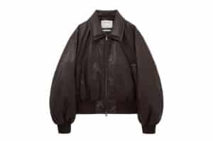 Matin Kim Faux Leather Down Jumper Brown DW011 (W)