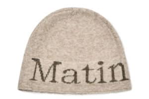 Matin-Kim-Logo-Boucle-Knit-Beanie-Beige-BN011