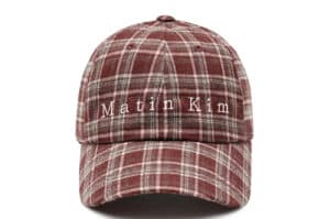 Matin-Kim-Matin-Typo-Check-Ball-Cap-Red-HT039