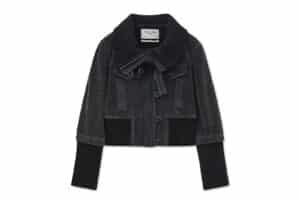 Matin Kim Washed Corduroy Bomber Jumper Black JP042
