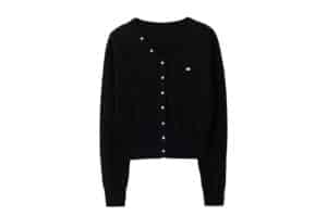 Rolarola-Wool-Blended-V-Neck-Cardigan-Black