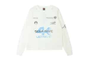 SOULDIVE 4k Long Sleeve Tee White Front View