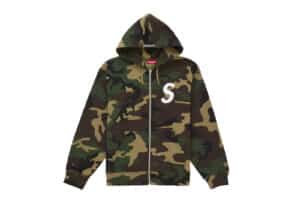 Supreme-S-Logo-Zip-Up-Hooded-Sweatshirt-FW25-Woodland-Camo