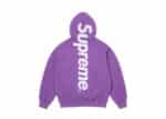 Buy Supreme Satin Appliqué Hooded Sweatshirt (FW25) Violet Online