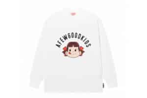 A Few Good Kids x Fujiya Peko L:S Tee White Front View