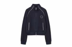Matin Kim Heart Logo Track Jumper Navy JP051 Front View