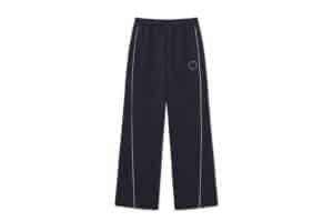Matin Kim Heart Logo Track Pants Navy PT047 Front View