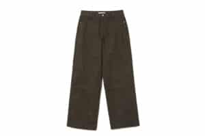 Millo Archive Double Knee Cotton Loose Pants Brown