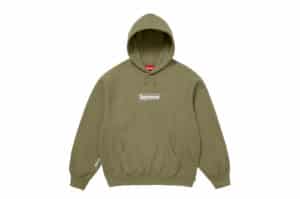 Supreme Box Logo Hooded Sweatshirt (FW25) Light Olive