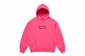 Supreme Box Logo Hooded Sweatshirt (FW25) Magenta