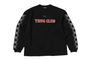 THUG-CLUB-TC-Pattern-Long-Sleeve-Tee-Black