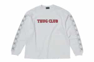 THUG CLUB TC Pattern Long-Sleeve Tee White