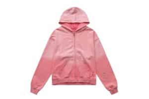 Vulcan Washed Splatter Zip-Up Hoodie Pink #188