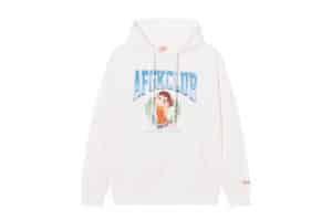 A Few Good Kids x Fujiya Peko Overdyed Hoodie White Front View