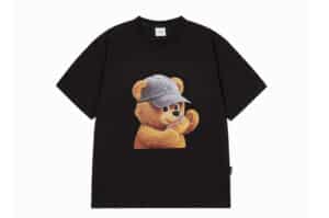ADLV AC Bear Baby Face Snow Tee Black