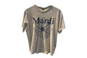 Mardi Mercredi FlowerMardi Tee Oatmeal Blue