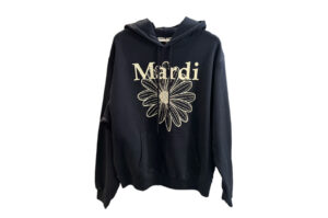 Mardi Mercredi Flowermardi Oversized Hoodie Navy Ivory