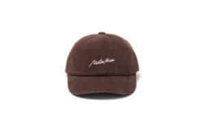 Martin Kim Cursive Star Embroidery Ball Cap Brown HT039