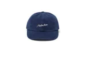 Martin Kim Cursive Star Embroidery Ball Cap Navy HT039