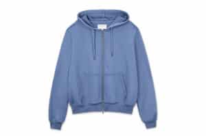 Matin Kim Back Logo Glitter Hoody Zip-Up Blue (W) JP032