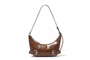 Matin Kim Belted Shoulder Bag Brown BG012