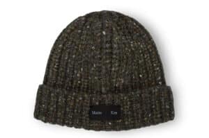 Matin Kim Mixed Yarn Beanie Khaki HT044