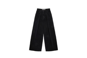 Matin Kim Tuck Point Wide Denim Pants Black DN047