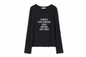 Millo Archive Typography Long sleeve Tee Black