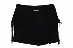 Rolarola Shirring Knit Short Pants Black