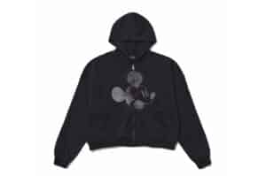 Vulcan Vinatge Mickey Printed Hoodie Black #082