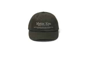 Matin Kim Heritage Flat Brim Cap Dark Brown HT040