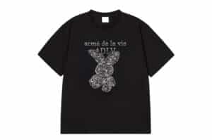 ADLV Garden Fuzzy Rabbit Tee Black