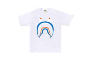 Bape PONR Back Shark Tee White