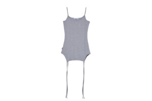 CERRIC 25FW Drop Strap Sleeveless Gray