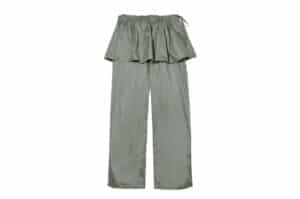 CERRIC 25FW Shiny Skirt Pants Khaki