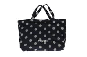 CERRIC Log Dot Tote Bag Navy