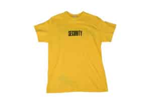 Justin Bieber Purpose Tour Sydney Security Tee Yellow