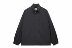 Matin Kim Back Logo High Neck Jumper Charcoal JP308
