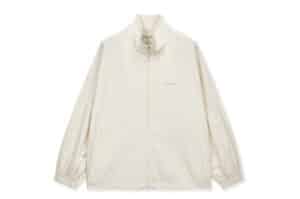 Matin Kim Back Logo High Neck Jumper Cream JP308
