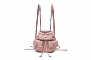 Matin Kim Double Pocket Quilting Mini Backpack Pink BG088