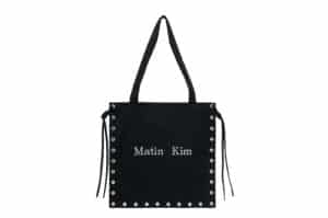 Matin Kim Eyelet Logo Canvas Ecobag Black BG015