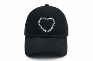 Matin Kim Heart Logo Ball Cap Black HT004