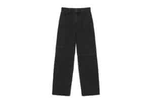 Matin Kim Knee Point Stripe Denim Pants Grey DN028