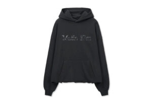 Matin Kim Raw Edge Hem Sweat Hoody Charcoal TS305