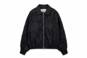 Matin Kim Small Logo Shirring Jumper Black JP003